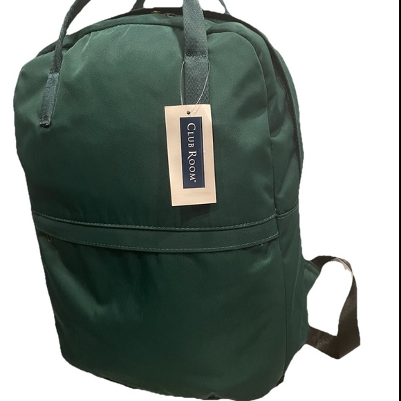 Club Room Green Backpack with Structured Design - Picture 3 of 4